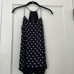 Express Black polka dot/Black convertible XS camisole 100% polyester